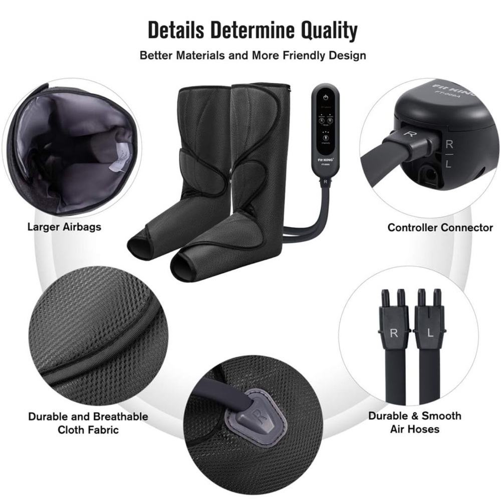 FIT KING Air Compression Leg Massager Model No. FT-009A